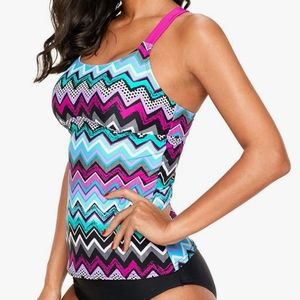 Racerback Tankini Swim Suit with bottoms - size M